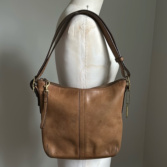 Coach Handbags - Vintage Coach Legacy Slim Adjustable Strap Crossbody Cognac Leather Bag PROJECT